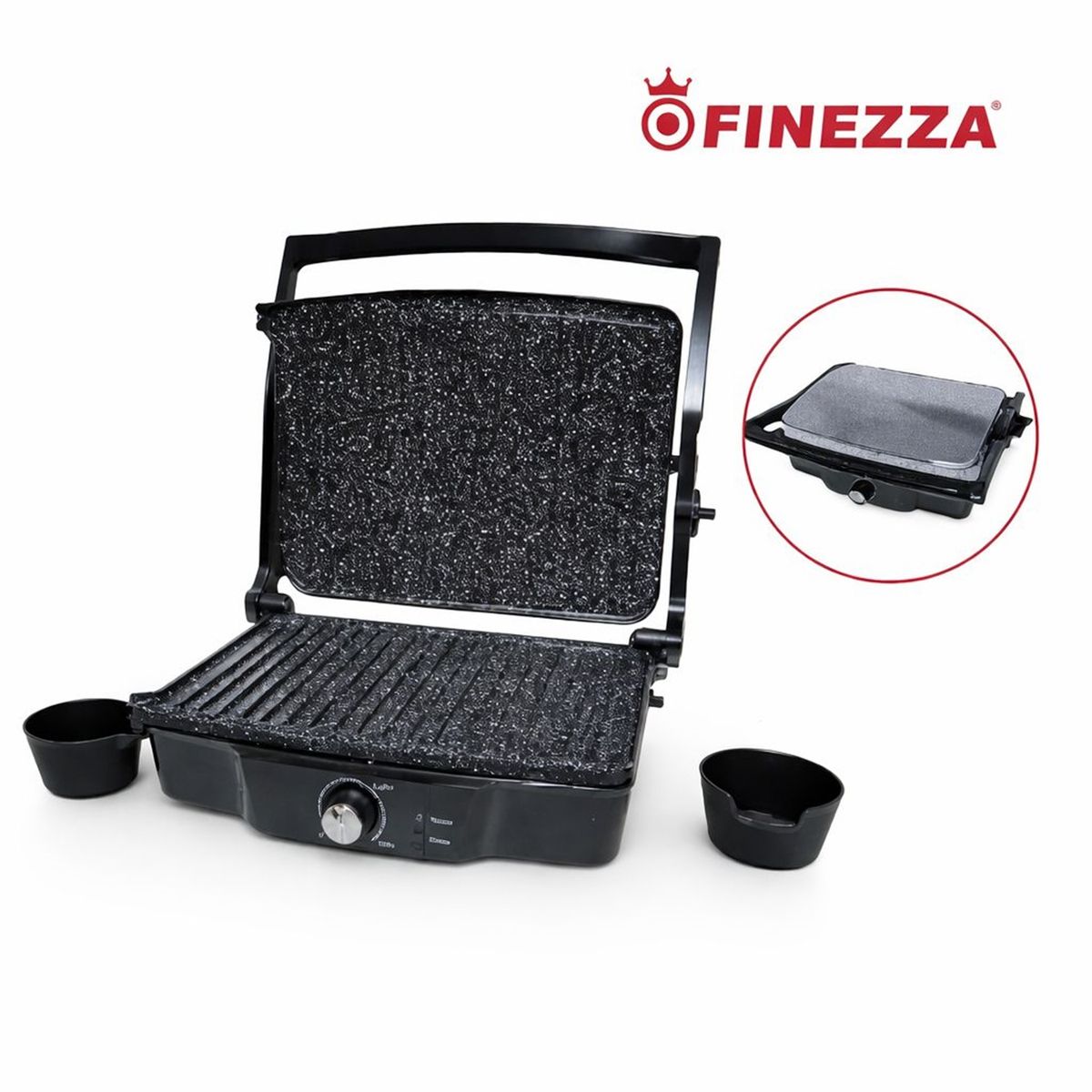 FINEZZA - Parrillera eléctrica antiadherente Finezza FZ-802EG