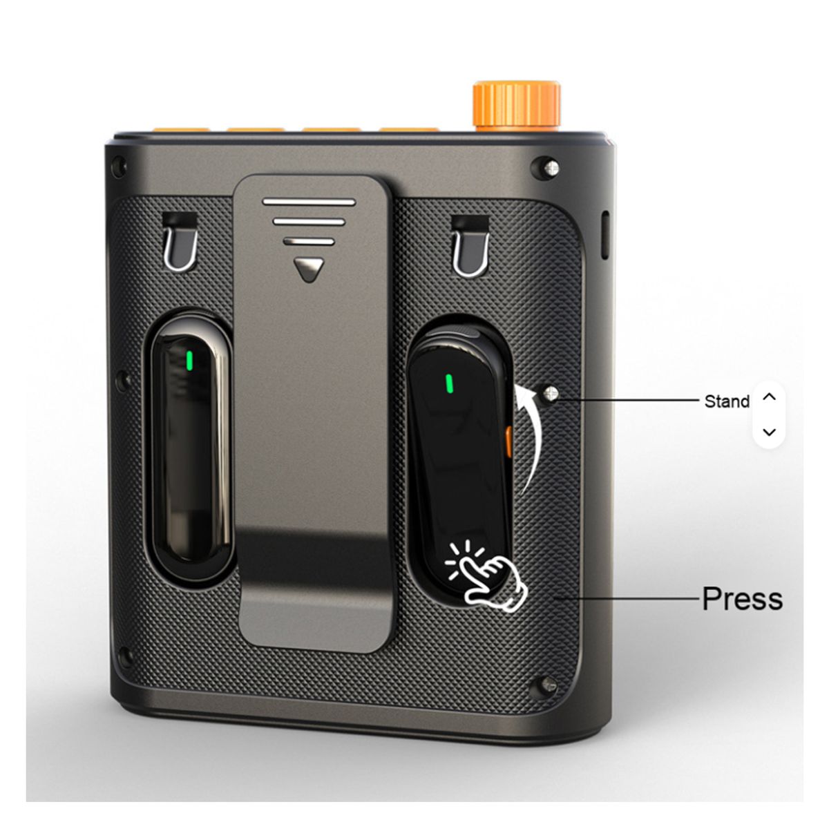 SEISA - Amplificador de Voz Portátil con Doble Micrófono Inalámbrico y Bluetooth