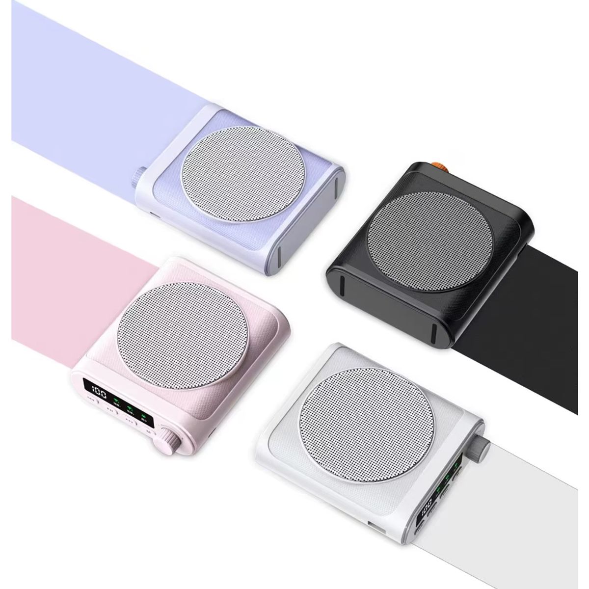 GENERICO - Amplificador de Voz Portátil con Micrófono Bluetooth y Reproductor Multimedia USB