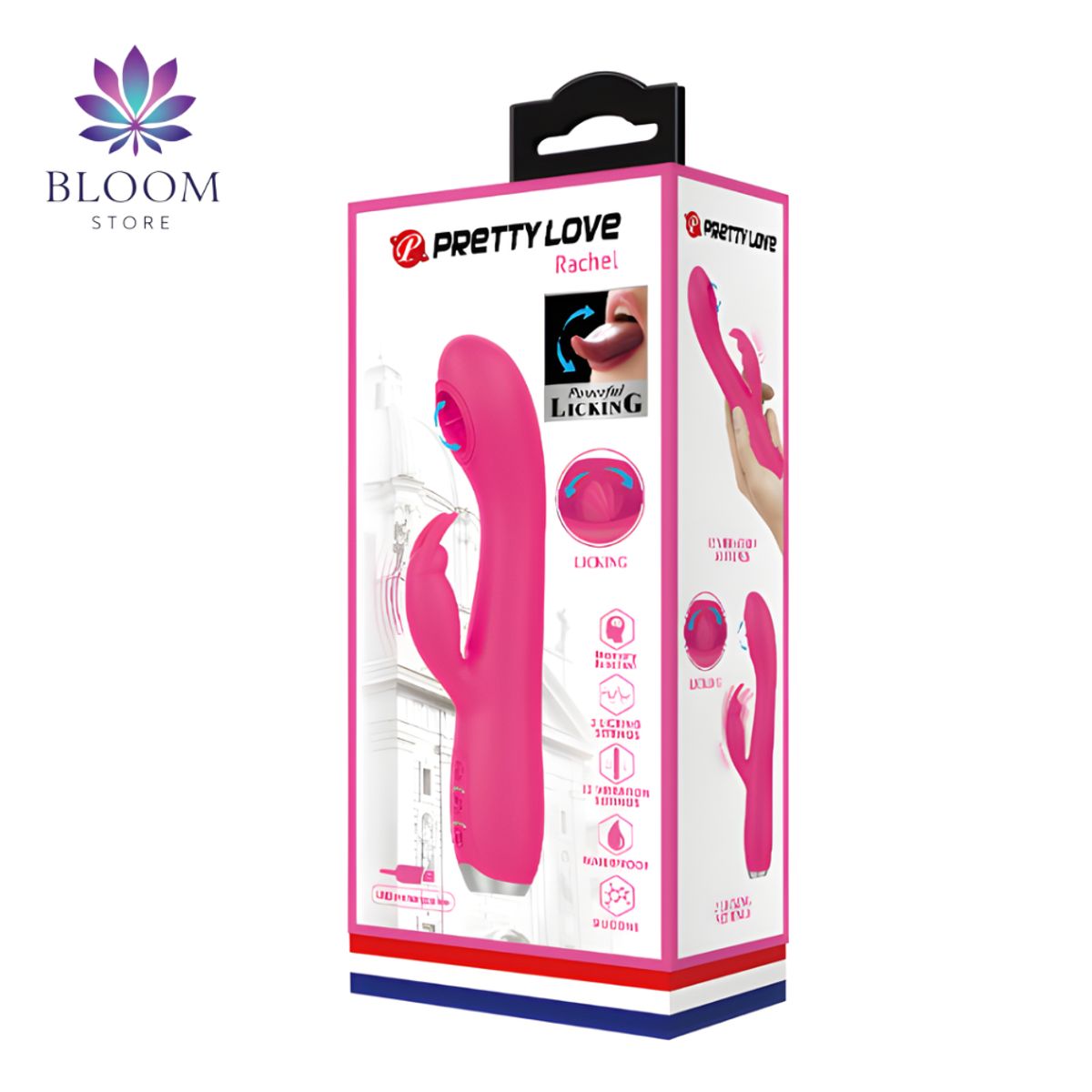 PRETTY LOVE - DISPOSITIVO ÍNTIMO DE MOVIMIENTO Y VIBRACIÓN CON TECNOLOGÍA IMPERMEABLE