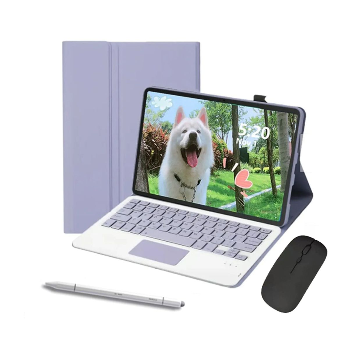 LENOVO - Tablet Lenovo M11 K10 8GB+128GB WiFi y  y Ratón inalámbrico Bluetooth &Teclado-Morado+bp16