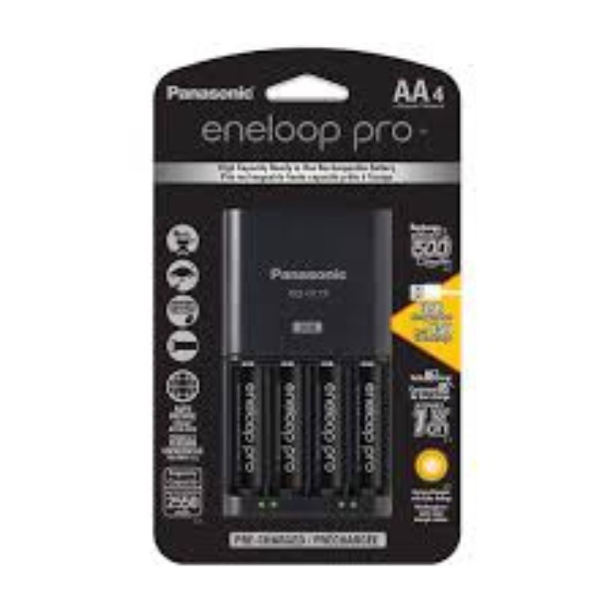 PANASONIC - CARGADOR PANASONIC ENELOOP PRO BQ CC75 CON 4 PILAS AA