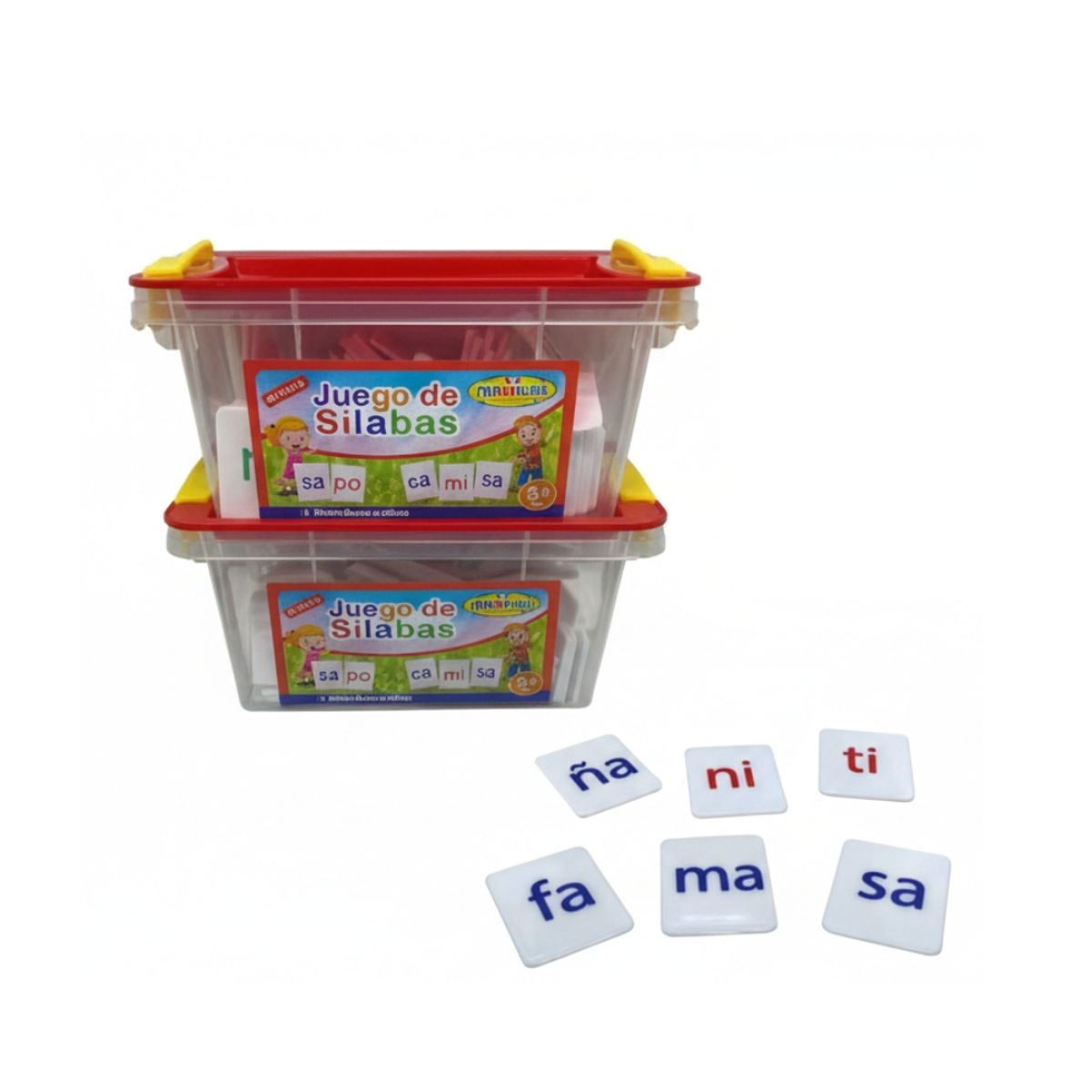 GENERICO - Juego De Sílabas 105 Piezas Didáctico Para Aprender A Leer