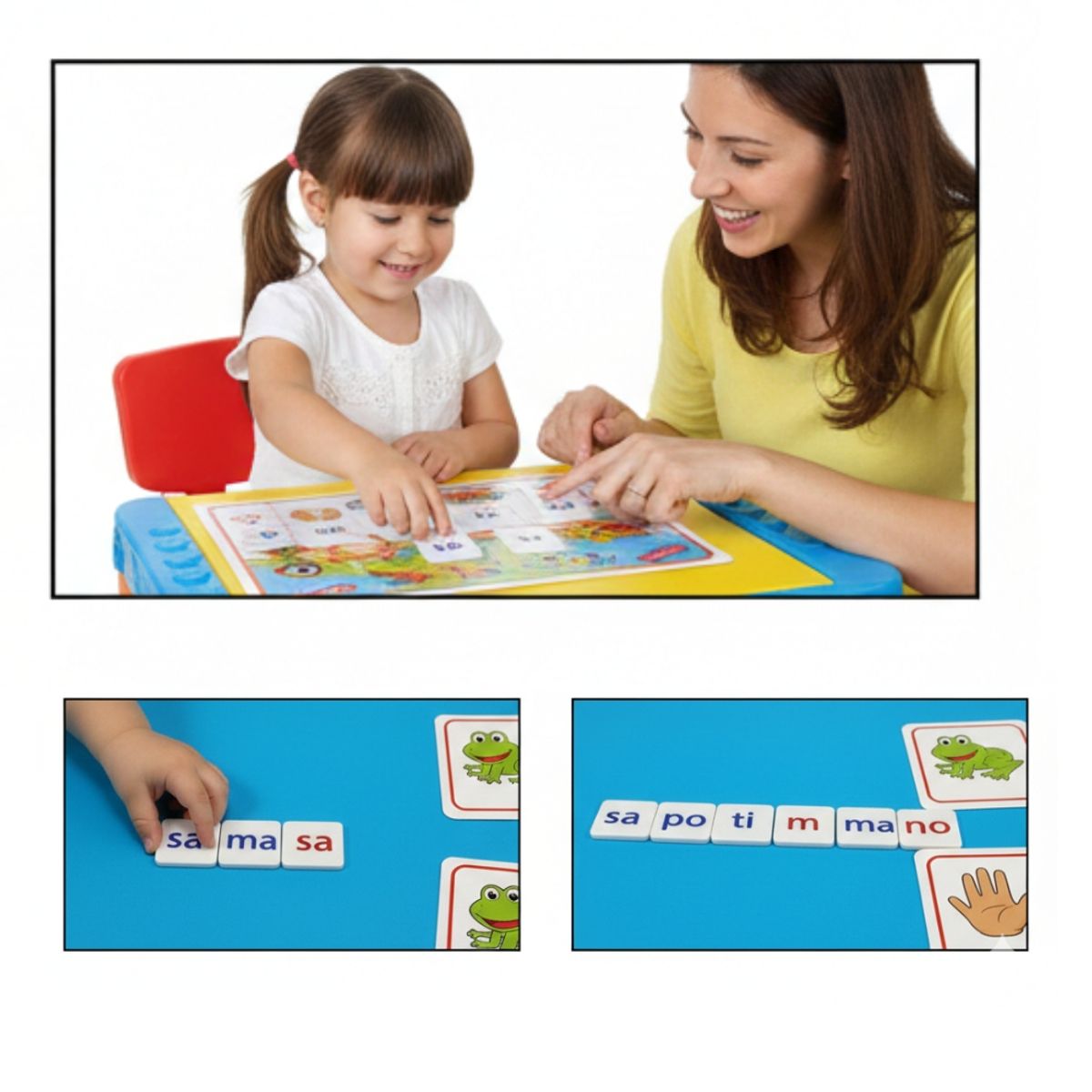 GENERICO - Juego De Sílabas 105 Piezas Didáctico Para Aprender A Leer