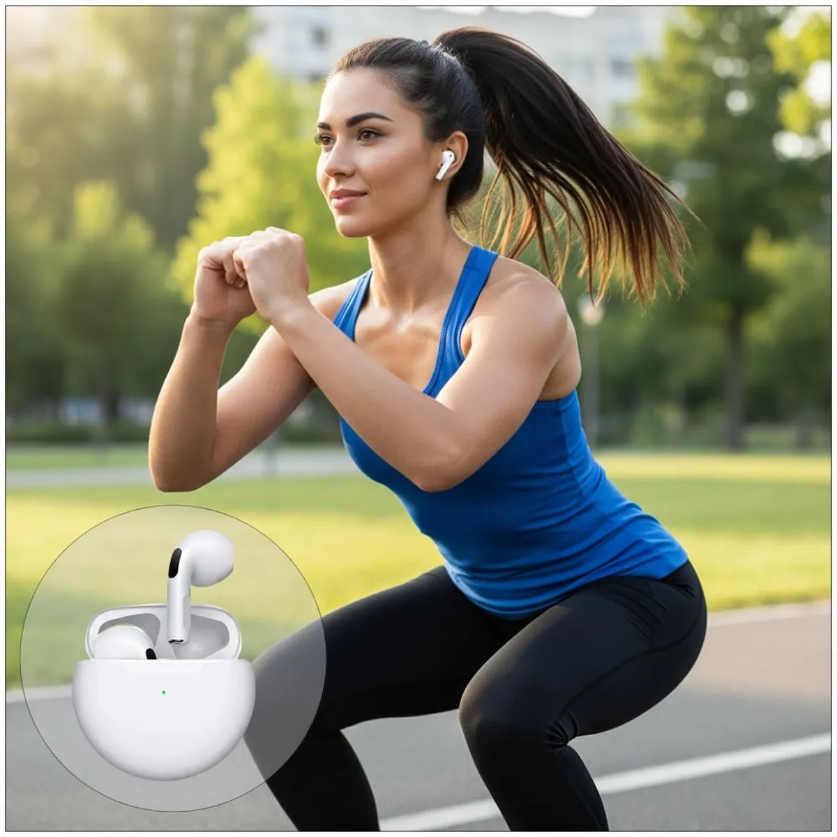 GENERICO - Audífonos Deportivos Inalámbricos con Bluetooth Pro 6 Auriculares Táctil