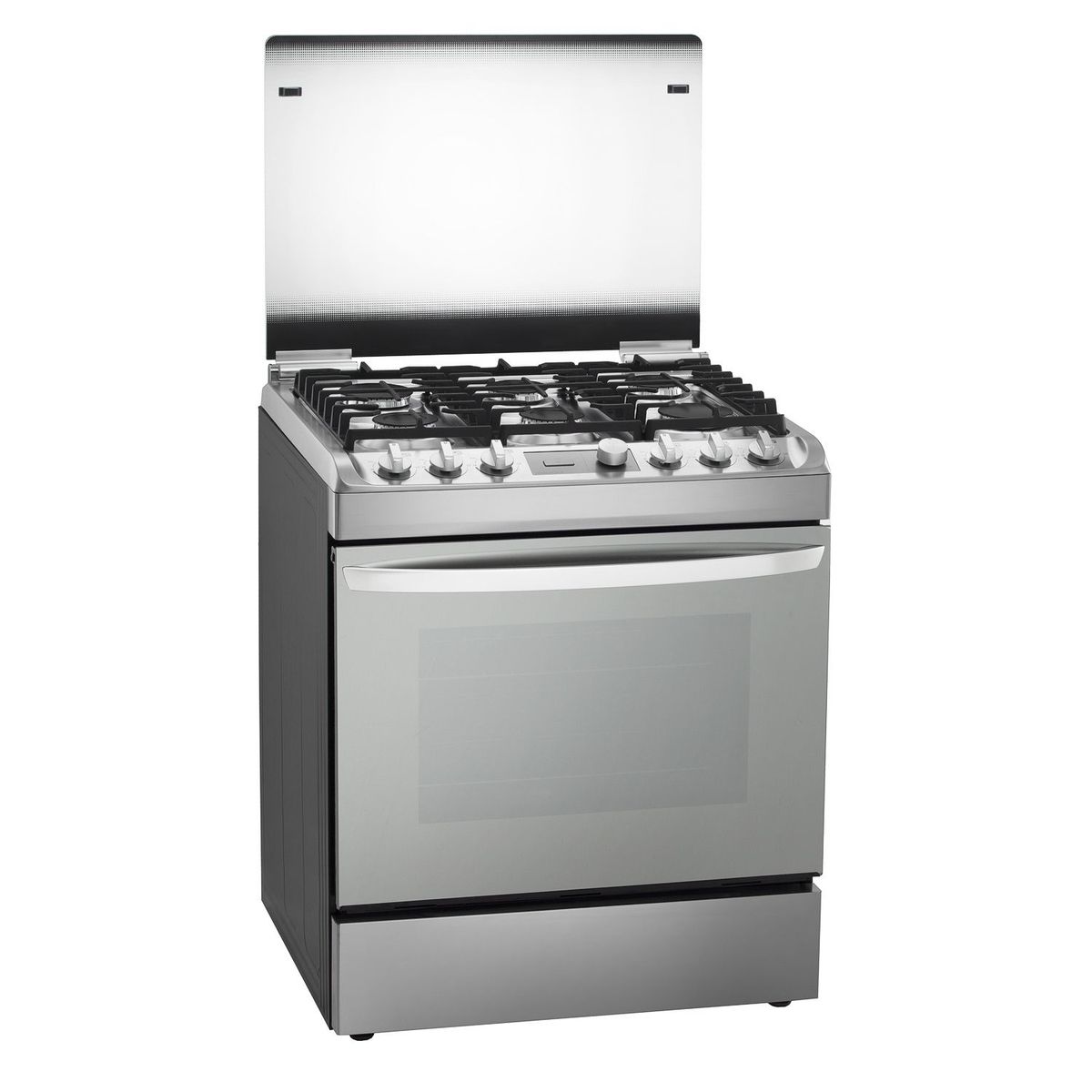 LG - Cocina Gas 6 Hornillas con Easy Clean Acero inoxidable LG RSG314M 