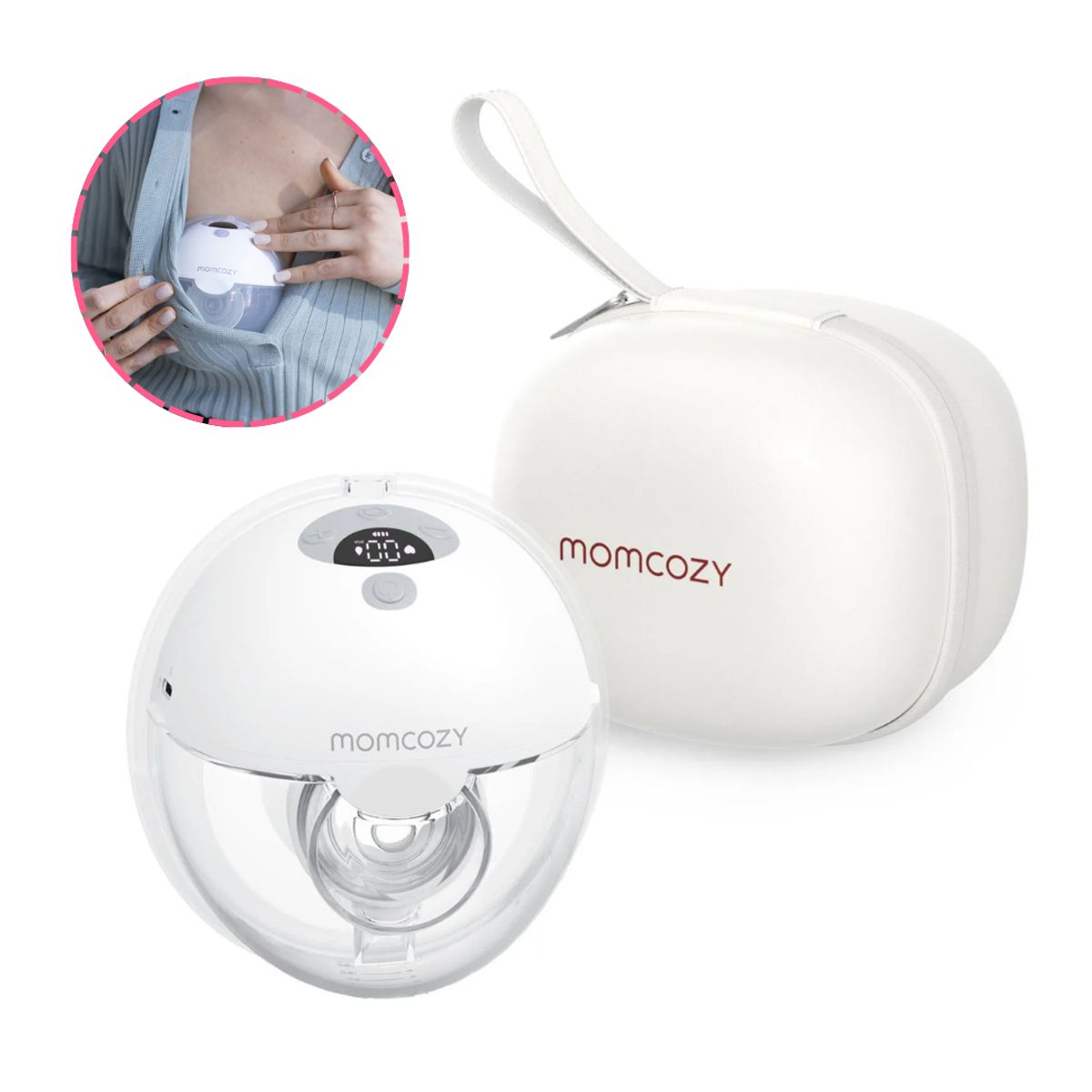 GENERICO - Extractor De Leche Portátil M5 - UNIDAD / REGALO 2 RECOLECTORES PP