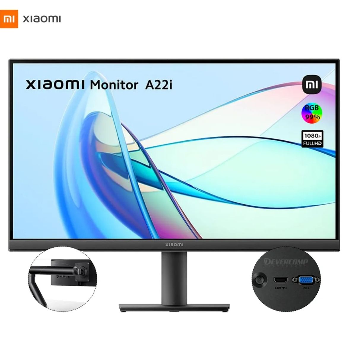 XIAOMI - Monitor Gamer Xiaomi A22i 2145” Full HD 75Hz Negro