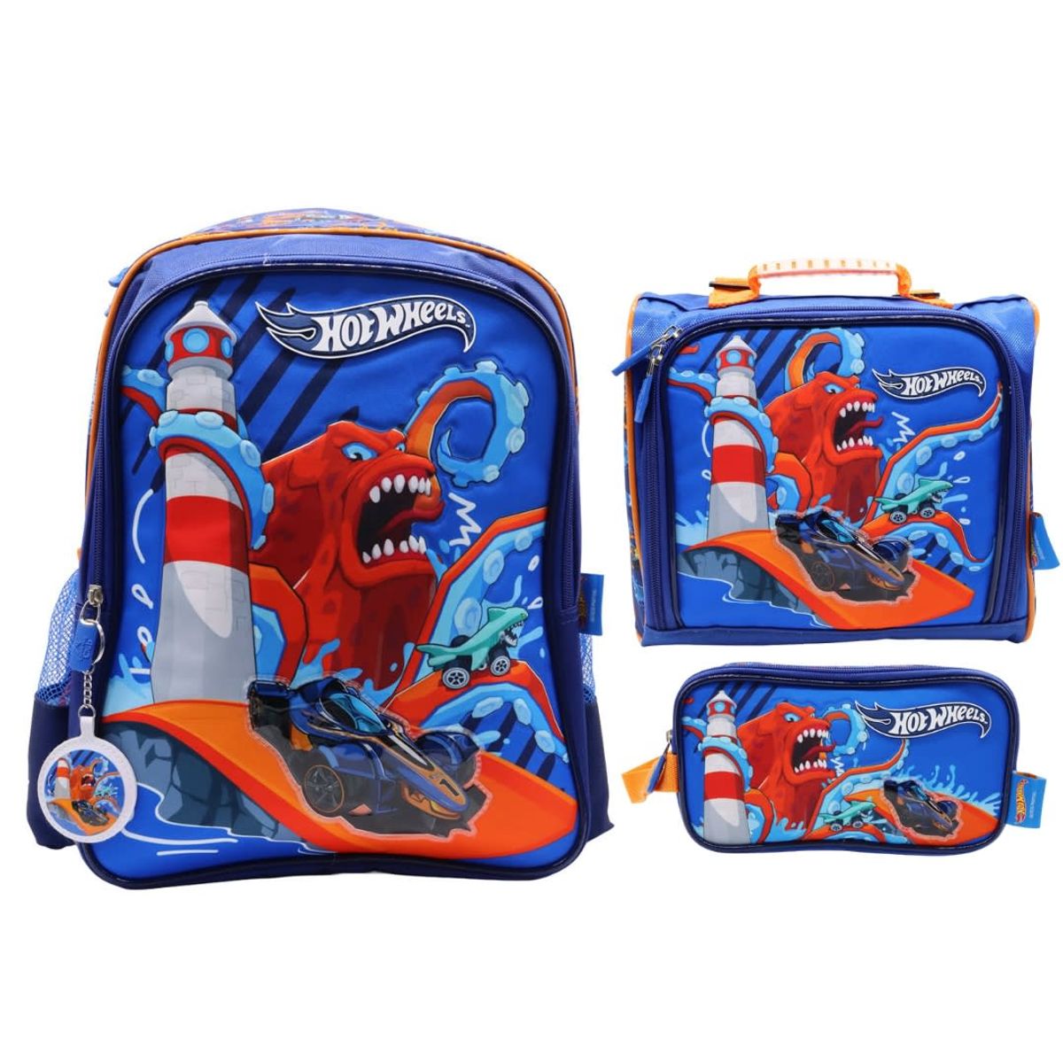 HOT WHEELS - Pack Escolar Mochila Hot Wheels Calamar Oficio