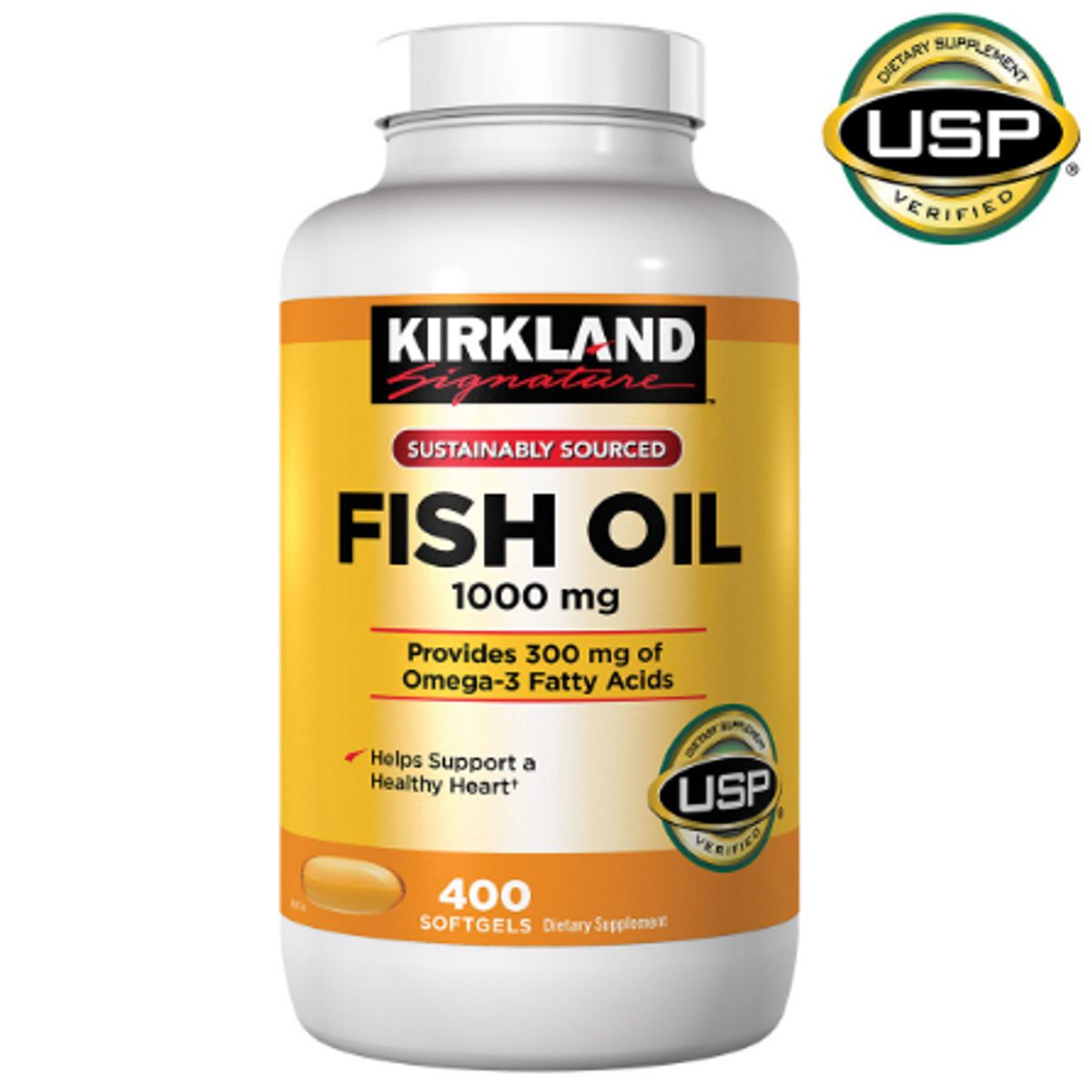 GENERICO - ACEITE DE PESCADO KIRKLAND FISH OIL 400 SOFTGELS 1000 MG OMEGA 3