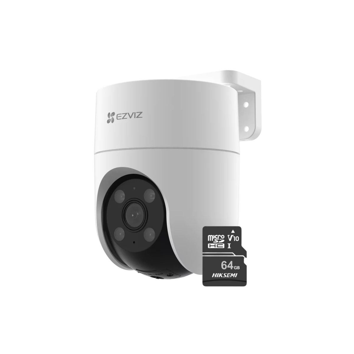 EZVIZ - Cámara Inalámbrica WiFi PT H8C Para Exteriores Full Hd + MicroSD 64 GB - Ezviz