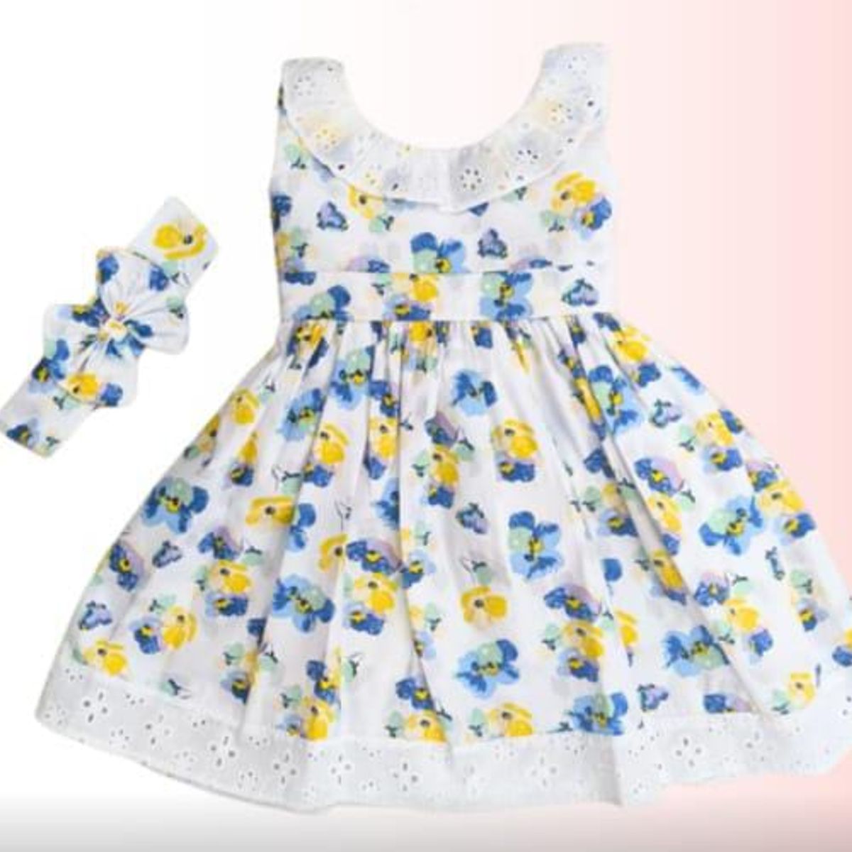 BANNITAS - VESTIDO CASUAL PARA NIÑAS MARIANA CELESTE T12M