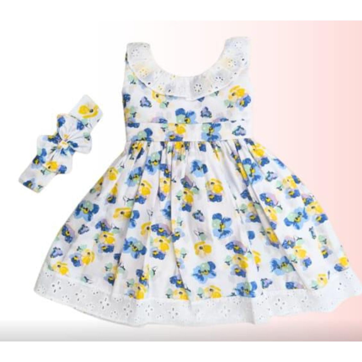 BANNITAS - VESTIDO CASUAL PARA NIÑAS MARIANA CELESTE T12M