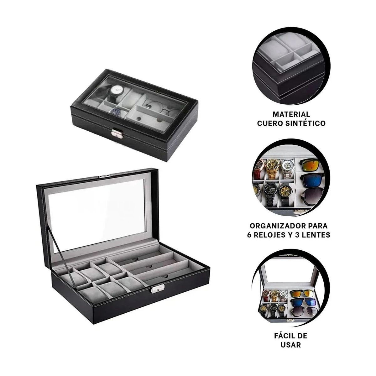 OTTOWARE - Organizador De Relojes Y Lentes