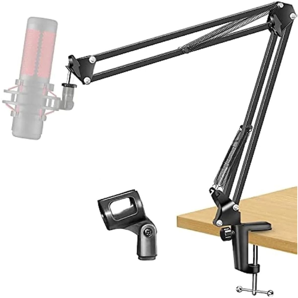 GENERICO - Soporte de Micrófono para Escritorio Brazo Plegable