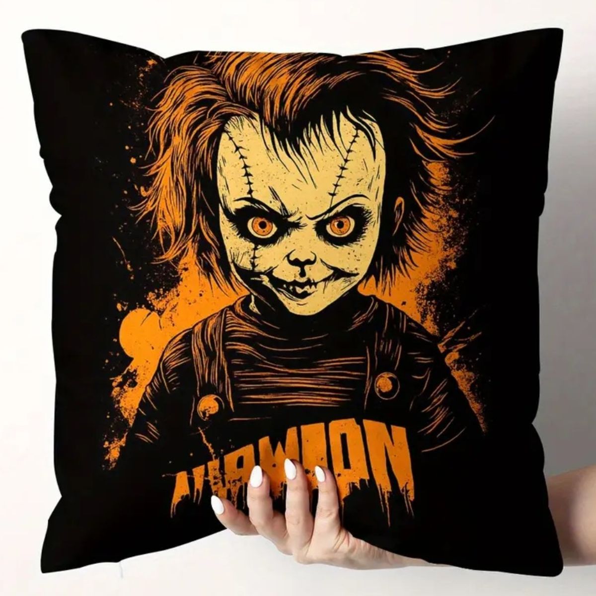 Funda para Cojín Decorativo Terror 45 cm Diseño Cine Horror Chuky, marca GENERICO - Foto Principal