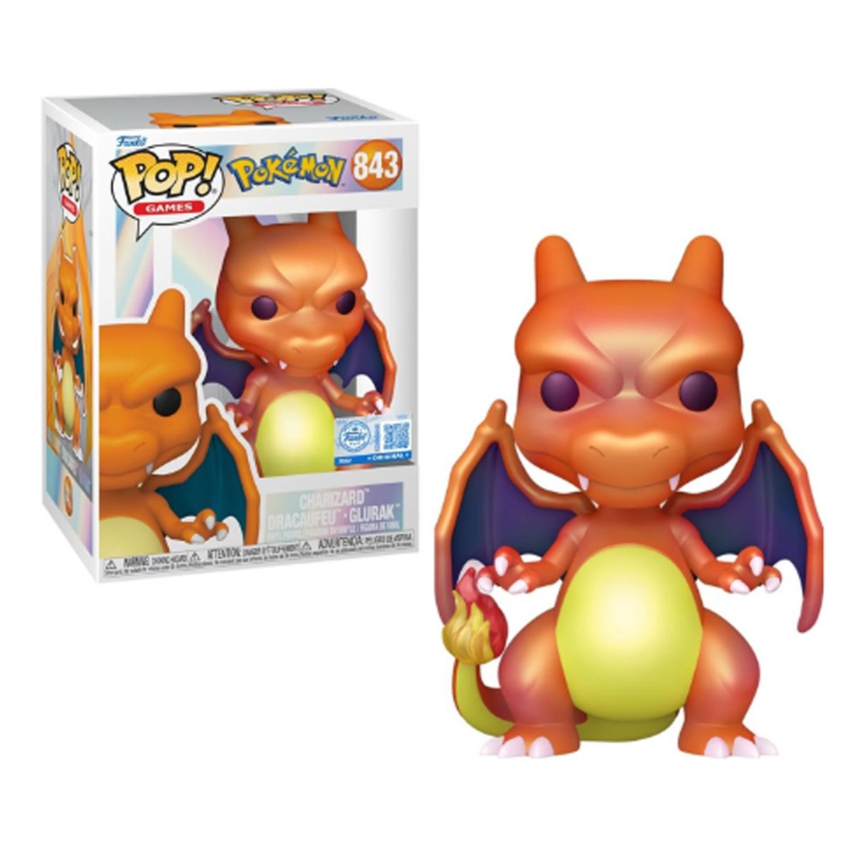 FUNKO - Funko Pop Pokémon - Charizard Perlado exclusivo Funko 843