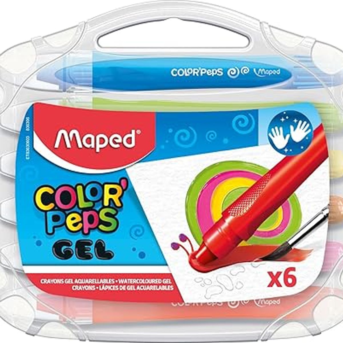 MAPED - MAPED CRAYON GEL COLOR PEPS X6  836306