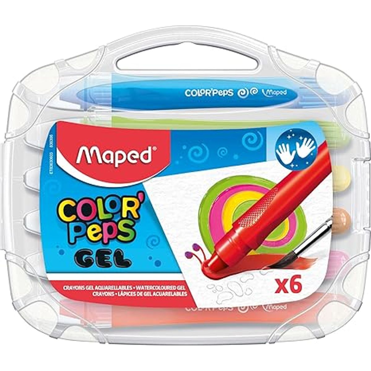 MAPED - MAPED CRAYON GEL COLOR PEPS X6  836306