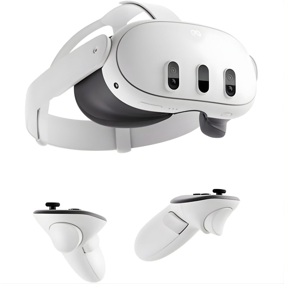 META - Gafas de Realidad Virtual Meta Quest 3 512GB 4K Blanco con Controles Touch Plus