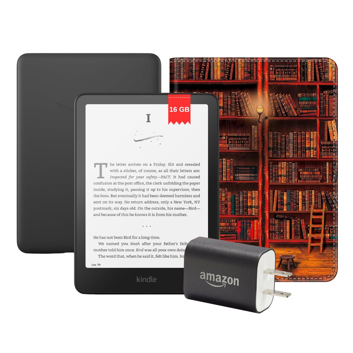 AMAZON - Amazon Kindle paperwhite 12 Gen 2024 (16gb) + Funda Libreria + Cargador Original