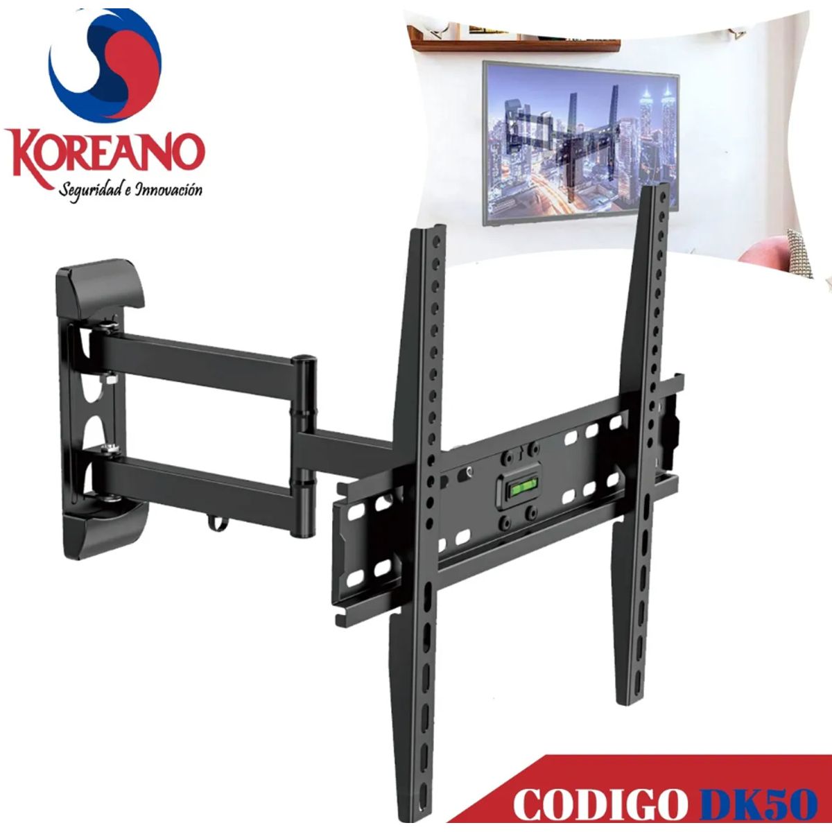 KOREANO SEGURIDAD E INNOVACION - Rack Móvil para TV de 32” a 60 pulgadas – DK50