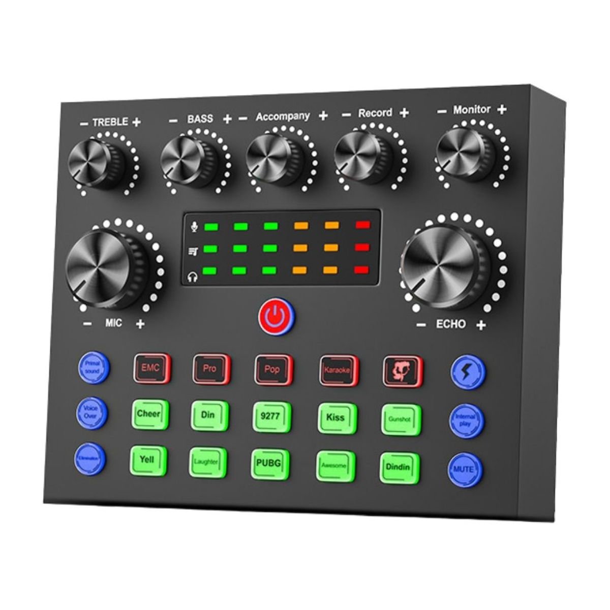 GENERICO - Tarjeta de Sonido para Streaming y Grabación con Efectos Bluetooth y Micrófono para Celular y PC