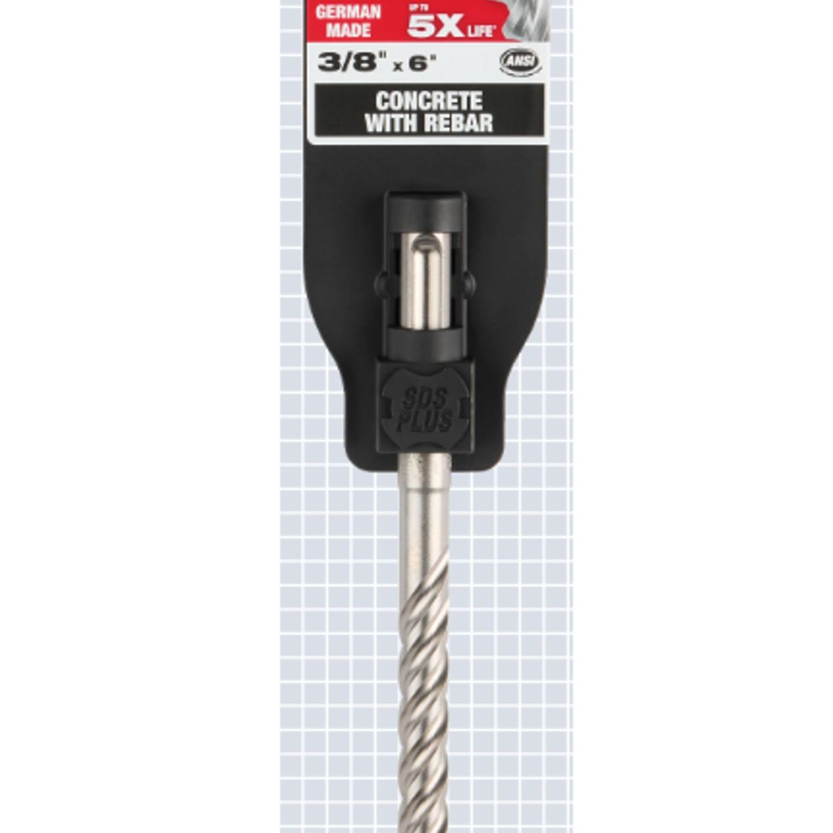 MILWAUKEE - Broca para martillo perforador SDS PLUS 4ct 3/8 x 6 pulg. 48-20-7351