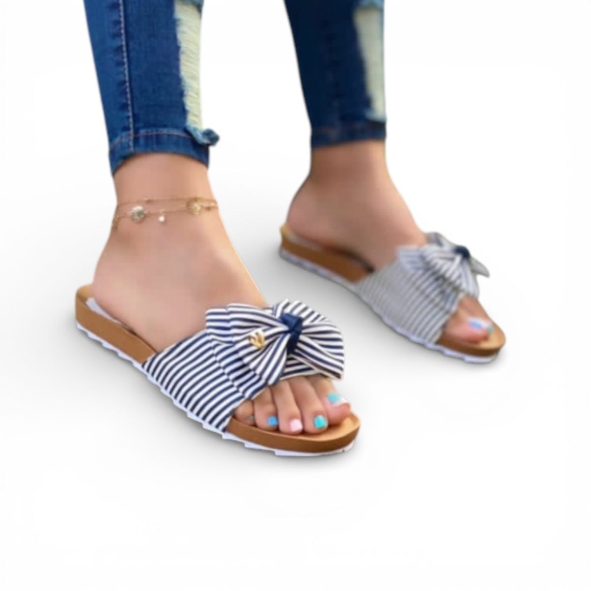 GENERICO - Sandalia Mujer Lazo Ecosho 2086L-35 Color Multicolor