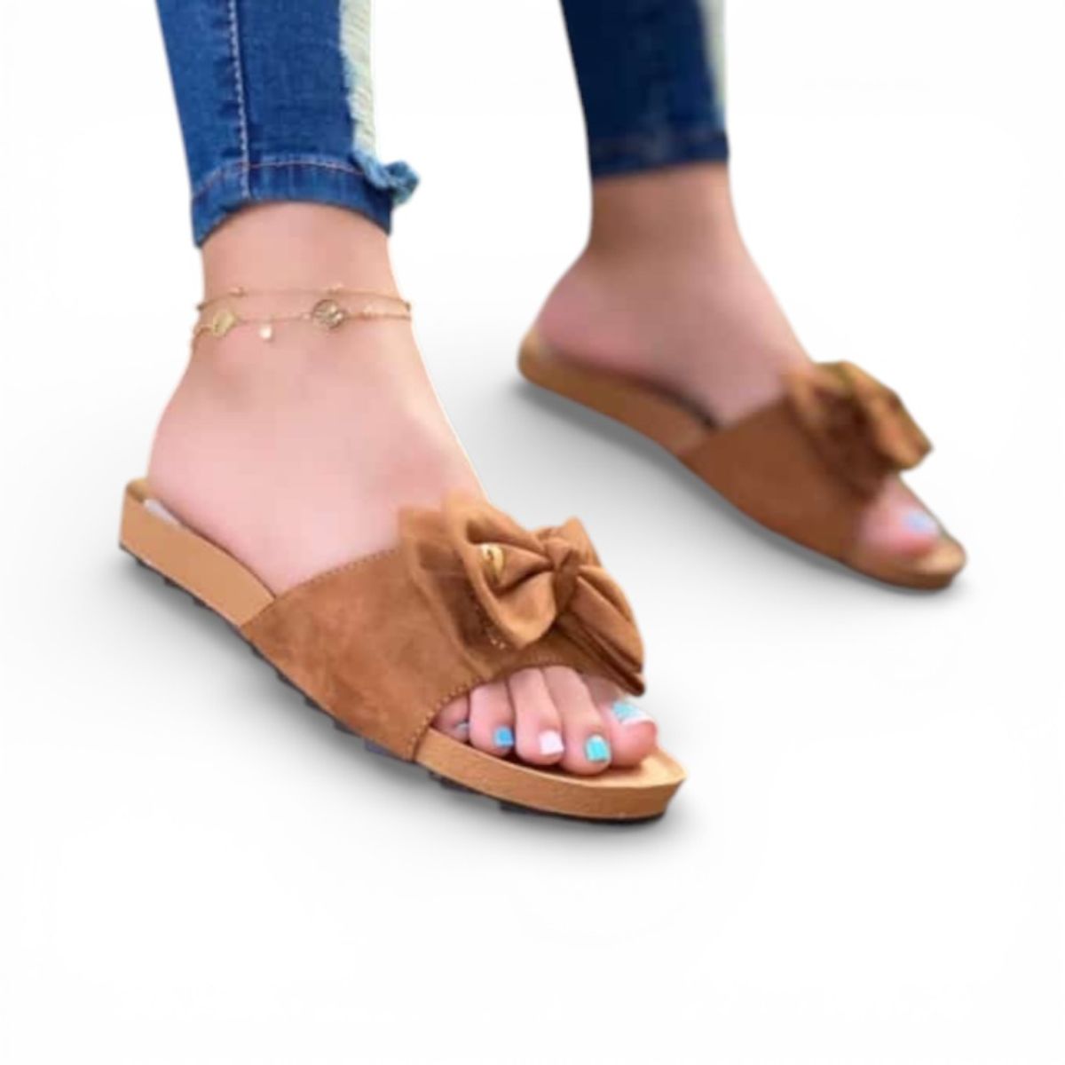 GENERICO - Sandalia Mujer Lazo Ecosho 2086L-35 Color Camel