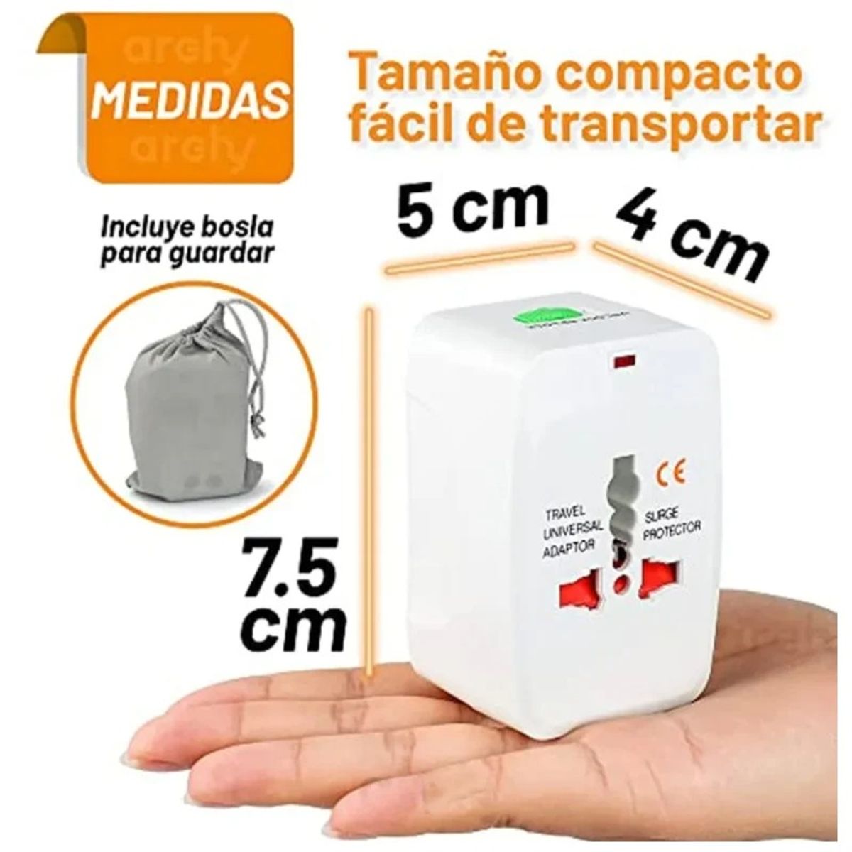 OEM - Adaptador Universal De Corriente Enchufe Internacional Viajero Para Europa Americano Chino USA