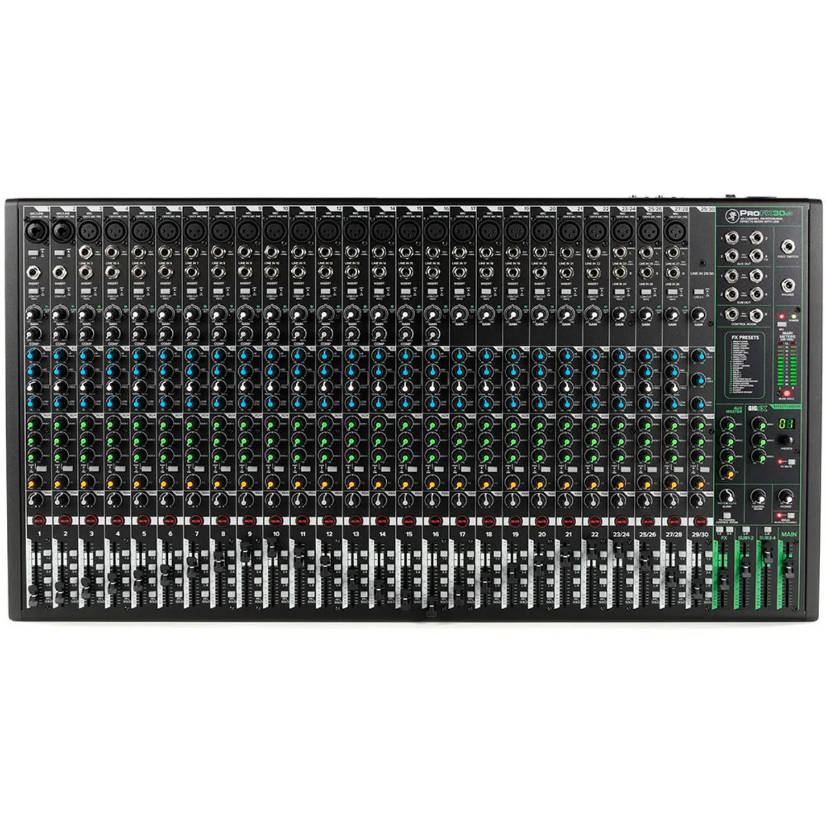 MACKIE - Mezcladora Mackie ProFX30v3  30 Canales con Efectos