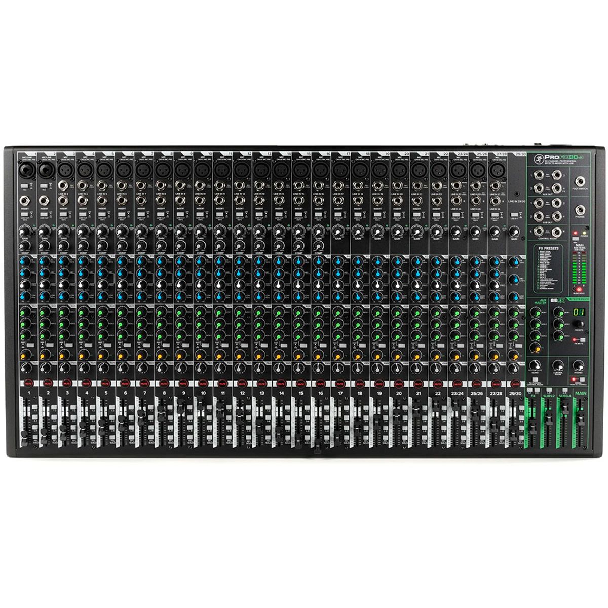 MACKIE - Mezcladora Mackie ProFX30v3  30 Canales con Efectos
