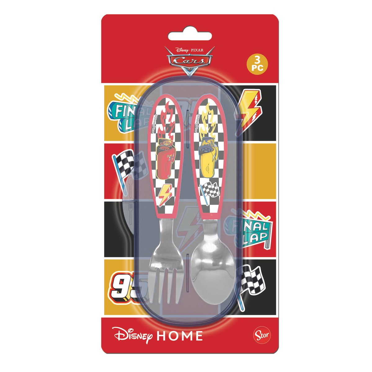 SET DE  CUBIERTOS METALICOS CON CASE CARS, marca DISNEY PIXAR - Foto Principal