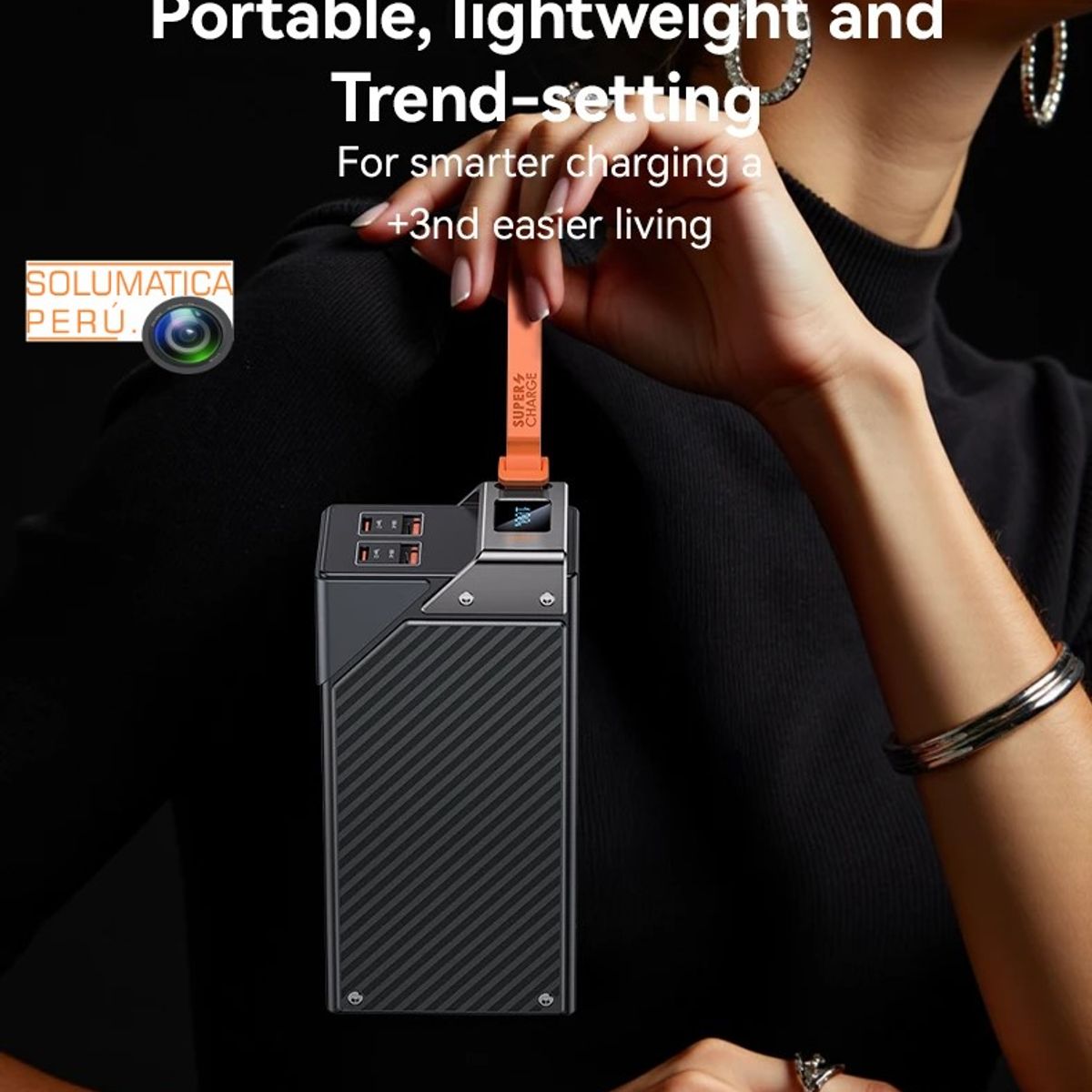 HOCO - Bateria Portatil para Laptop y Celular - 65W 30KmA - Power Bank Hoco