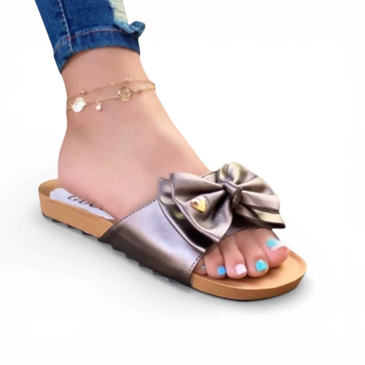 GENERICO - Sandalia Mujer Lazo Ecosho 2086L-35 Color Bronce