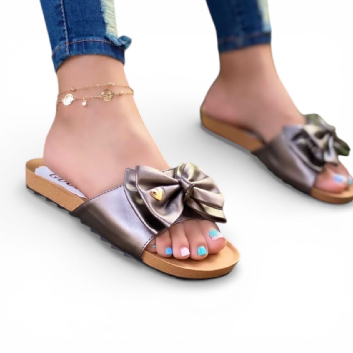 GENERICO - Sandalia Mujer Lazo Ecosho 2086L-35 Color Bronce