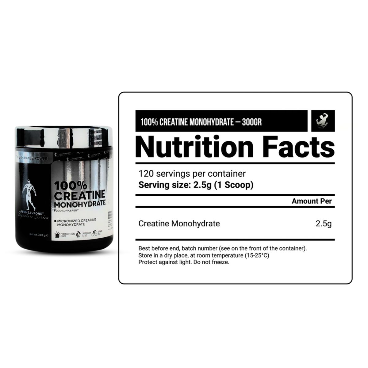Kevin Levrone - Creatina Kevin Levrone 300 g - Creatina Monohidratada y micronizada