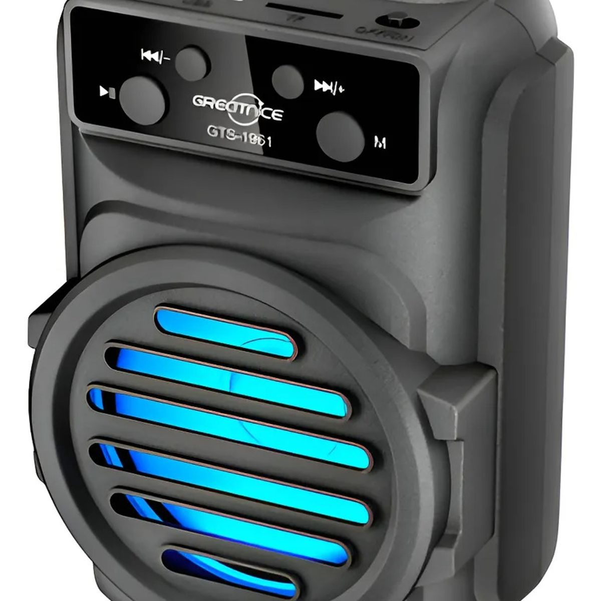 GENERICO - Mini Parlante Alta Voz Bluetooth 3 Pulgadas Portátil Color Negro