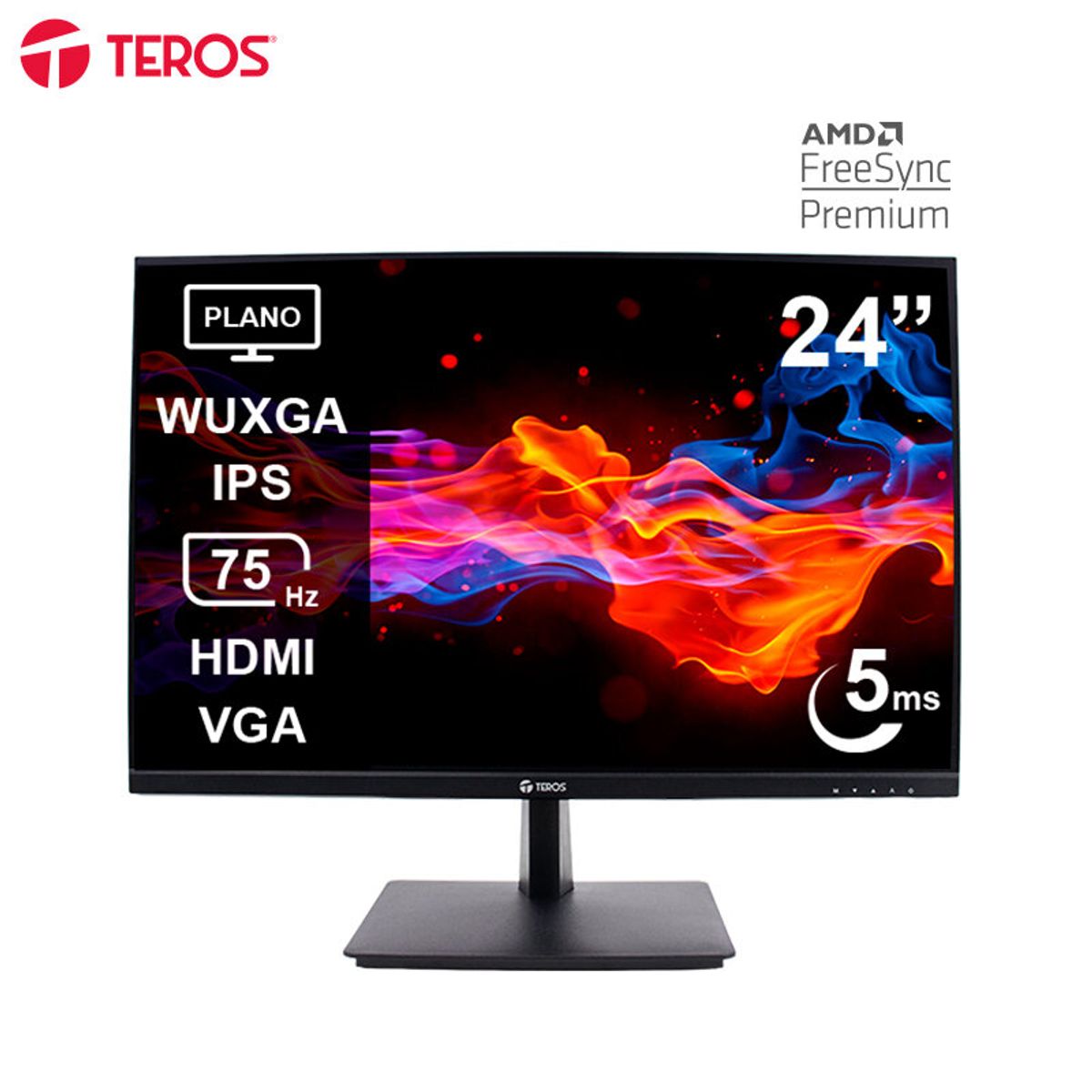 TEROS - Monitor plano TEROS TE-2419CS 24 WUXGA IPS 75Hz 5ms HDMI VGA