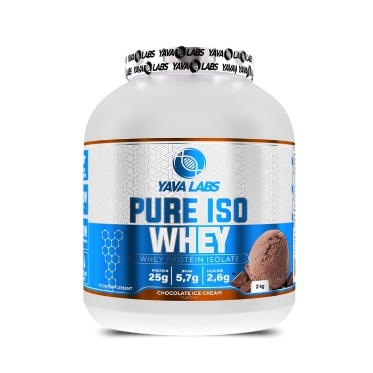 GENERICO - PURE ISO WHEY CHOCOLATE YAVA LABS - 2 kg Proteína - 65 servicios