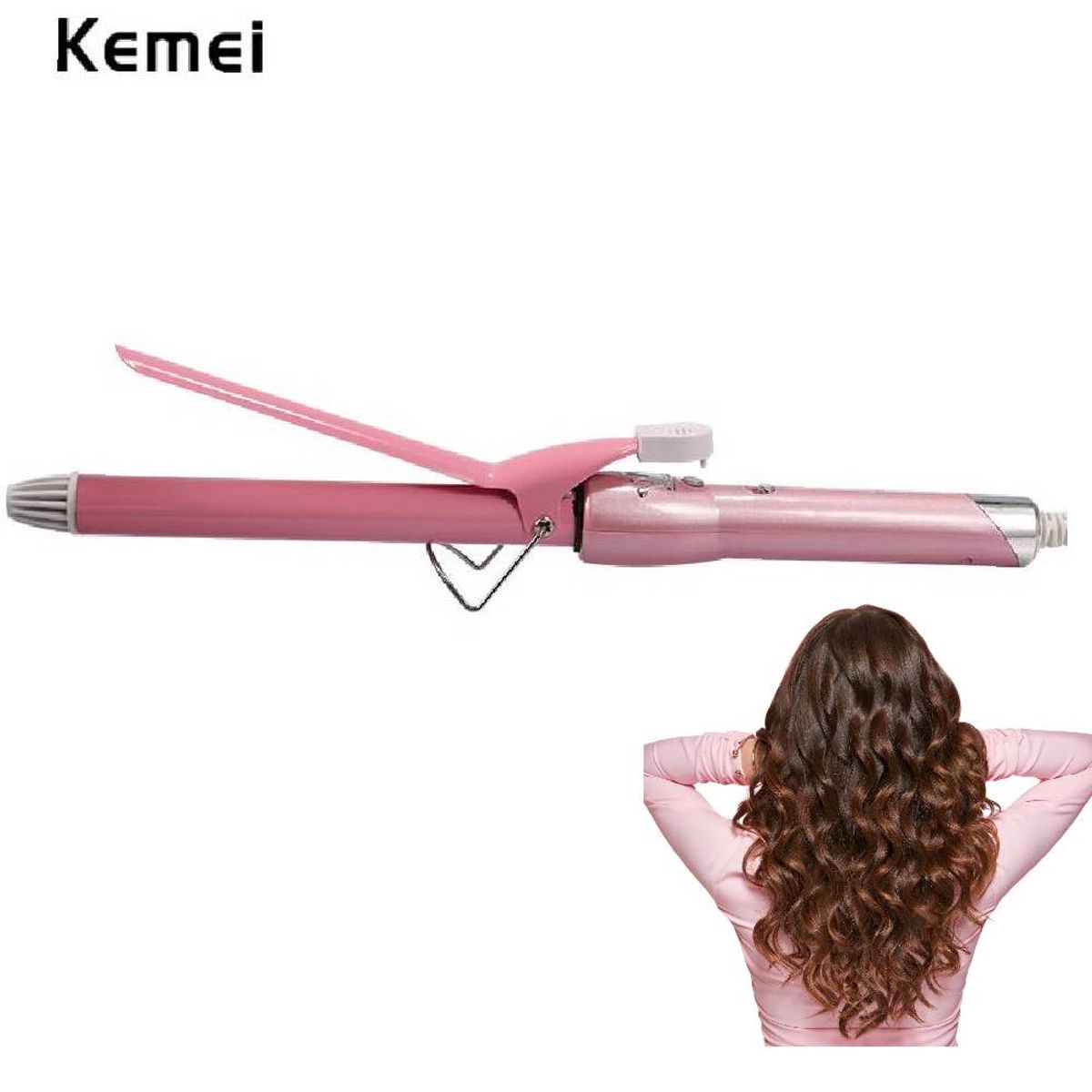 KEMEI - Rizador Ondulador de  22 mm KEMEI de Ceramica Para el Cabello