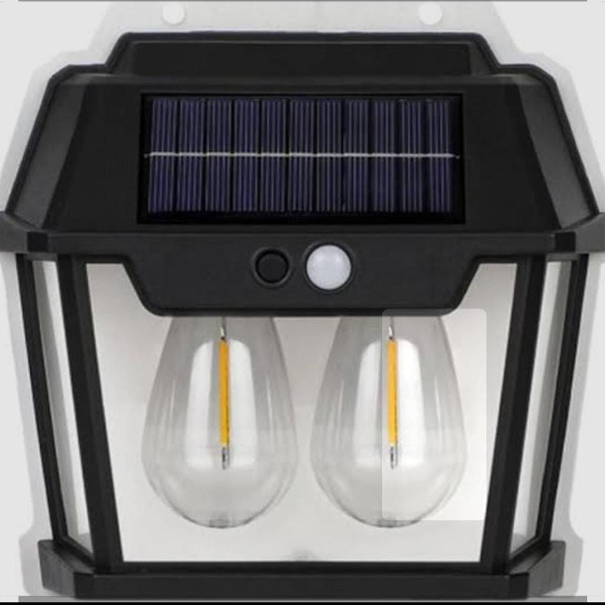 GENERICO - Lámpara Aplique Solar de Pared Exterior con Sensor de Movimiento y Filamento LED