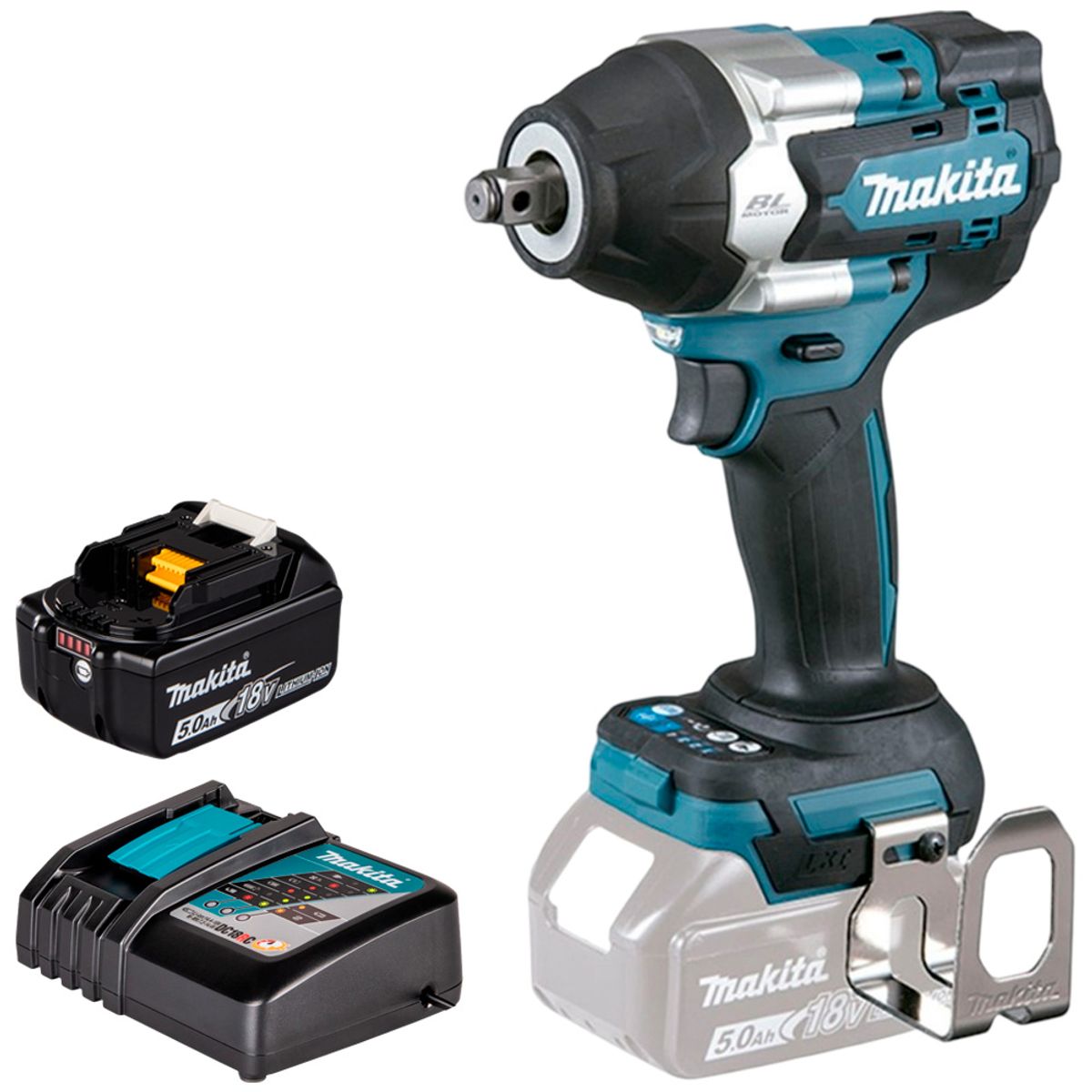 MAKITA - Llave Impacto Makita 12 18V DTW700Z + Bateria y Cargador