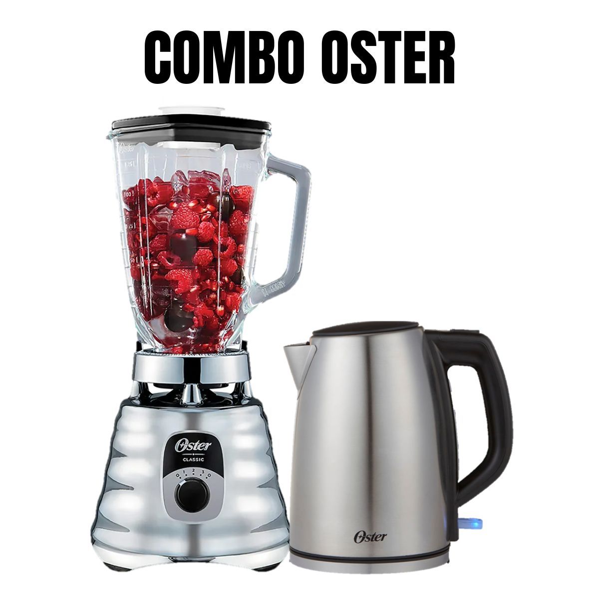 OSTER - Combo Oster Licuadora BLST4655 + Hervidor Electrico BVSTKT673SS