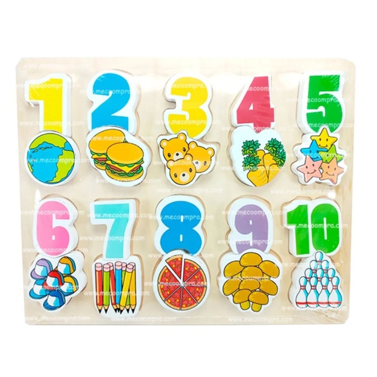 GENERICO - Rompecabeza de Números con Figuras