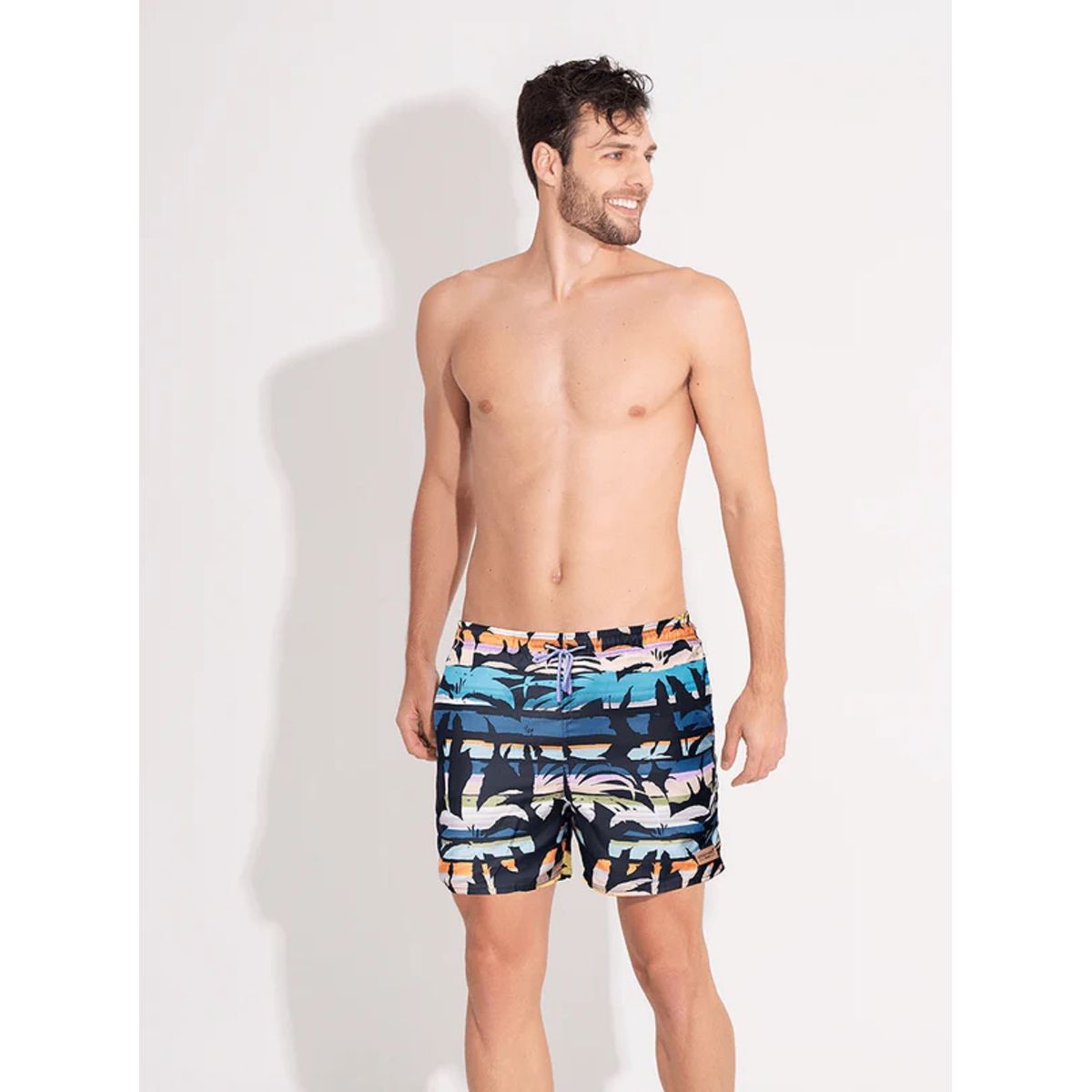 CHAMELA - SHORT DE PLAYA HOMBRE ESTAMPADO 40655