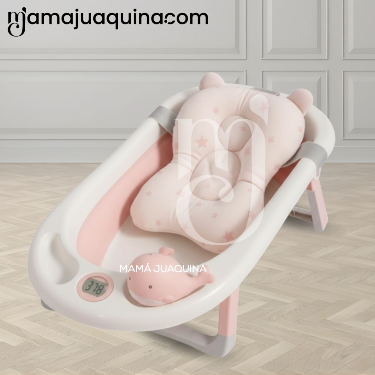 Bañera Plegable para Bebés «DOUX WHALL» Edición Limitada Pink, marca Baby - Foto 2