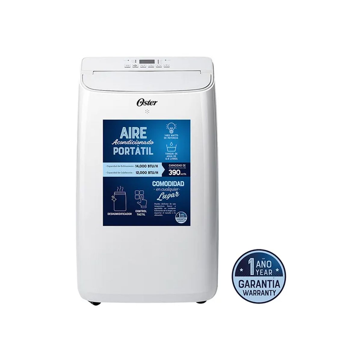 OSTER - Aire Acondicionado Portátil Oster - PACPOR1412FWE