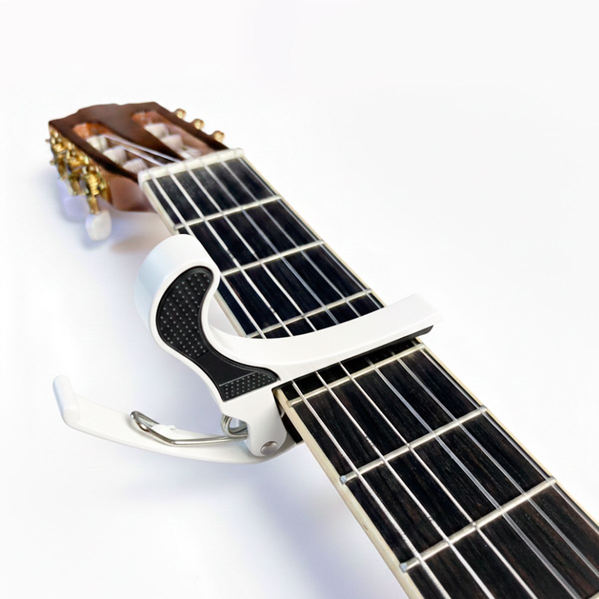 HEBIKUO - Capotraste para guitarra clásica nylon - Hebikuo BDJ001 color BLANCO